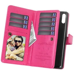 Dubbelflip Flexi 9-kort Samsung Galaxy A20e (SM-A202F)  - Rosa