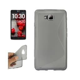 S-Line Silicone Cover til LG Optimus L9 II (D605) : farve - Grå