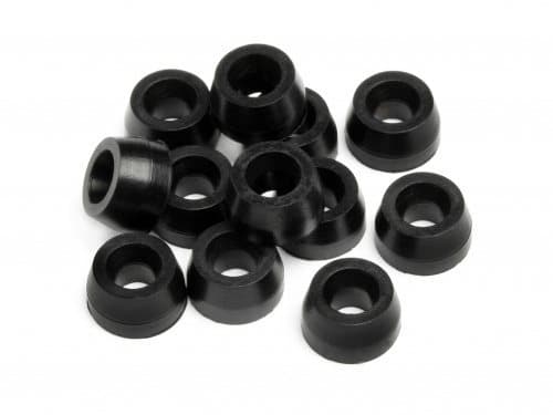 HPI-86883 Rubber Bump Stop 3x7x4mm - 12 stk