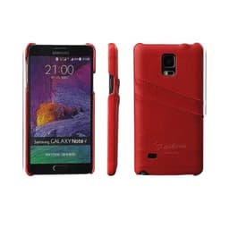 Retro skal med kortplatser Samsung Galaxy Note 4 (SM-N910F) Röd