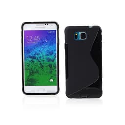 S Line silikon skal Samsung Galaxy Alpha (SM-G850F) Svart