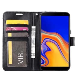 Wallet 3-kort til Samsung Galaxy J4 Plus (SM-J415F)  - sort