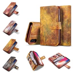Lommebok forest vintage Apple iPhone X / Xs  - Gul