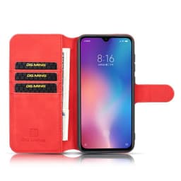 DG-Ming Lommebokdeksel 3-kort Xiaomi Mi 9 (6,39 ")  - RØD