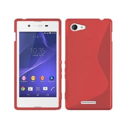 S-Line Silicone Cover til Sony Xperia E3 (D2203) : farve - rød