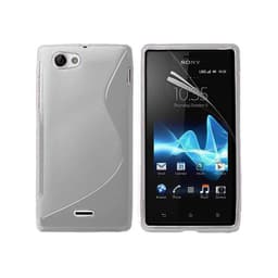 S Line silikon skal Sony Xperia J (ST26i) Grå