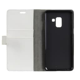 Lommebokdeksel 2-kort Samsung Galaxy A8 Plus 2018 (SM-A730F)  - Hvit