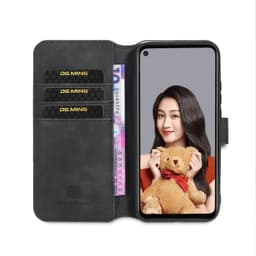DG-Ming Lompakkokotelo 3-kortti Huawei Mate 30 Lite (SPL-L29)  - musta