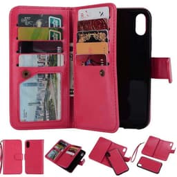 Kaksinkertainen läppämagneetti 2i1 Apple iPhone X / Xs  - pinkki