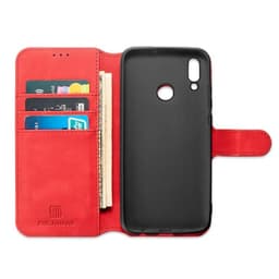 DG-Ming Lompakkokotelo 3-kortti Huawei P Smart 2019 (POT-LX1)  - punai