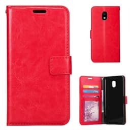 Lommebokdeksel 3-kort Samsung Galaxy J7 2017 (SM-J730F)  - RØD