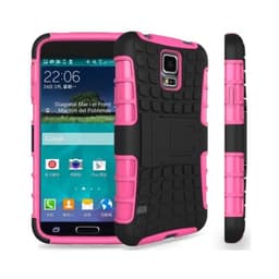 Stødfast Cover med stativ Samsung Galaxy S5 Mini (SM-G800F) : farve - lyserød