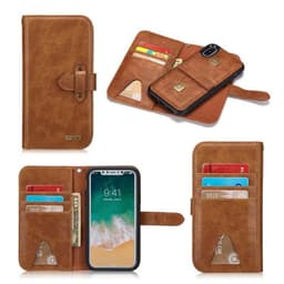 BRG lompakkokotelo 2i1 6-kortti Apple iPhone X / Xs  - ruskea