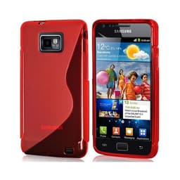 S-Line Silicone Cover til Samsung Galaxy S2 (GT-i9100) : farve - rød