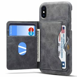 Vintage Flip lommebok 3-kort Apple iPhone XS Max (6.5")  - Grå