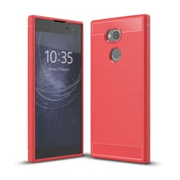 Børstet silikondeksel Sony Xperia XA2 Ultra (H4213)  - RØD