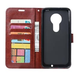 Lommebokdeksel 3-kort Motorola Moto G7 Plus (XT1965)  - brun