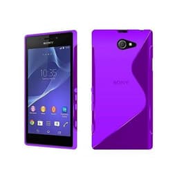S-Line Silicone Cover til Sony Xperia M2 (D2303) : farve - lilla