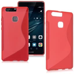 S-Line Silicone Cover til Huawei P9 (EVA-L09) : farve - rød