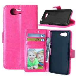 Lompakkokotelo 3-kortti Sony Xperia Z3 Compact (D5803)  - pinkki
