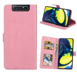 EZO Lompakkokotelo 3-kortti Samsung Galaxy A80 (SM-A805F)  - vaaleanpu