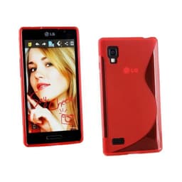 S-Line Silicone Cover til LG Optimus L9 (P760) : farve - rød