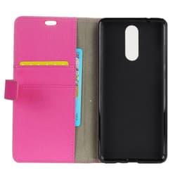 Lompakkokotelo 2-kortti Nokia 3.1 Plus (TA-1118)  - pinkki