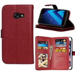 Dobbeltflip Flexi 9-kort Samsung Galaxy A3 2017 (SM-A320F)  - brun