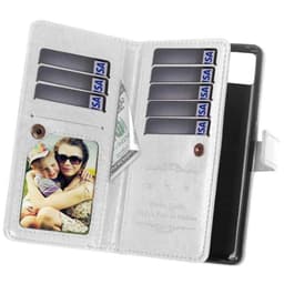 Lompakkotelo Flexi 9-kortti Apple iPhone 11 Pro Max (6.5 ")  - valkoin