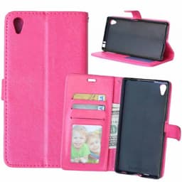 Lommebokdeksel 3-kort Sony Xperia Z5 Premium (E6853)  - Rosa