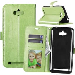 Lompakkokotelo 3-kortti Asus Zenfone Max (ZC550KL)  - vihreä