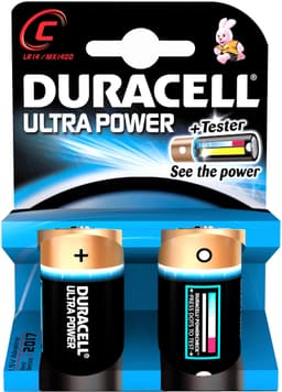Duracell batteri Ultra Power C (2 stk)