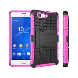 Stødfast Cover med stativ Sony Xperia Z3 Compact (D5803) : farve - lyserød