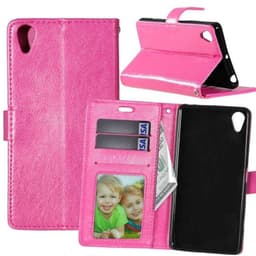 Lommebokdeksel 3-kort Sony Xperia X (F5121)  - Rosa