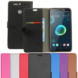 Lommebokdeksel 2-kort HTC Desire 12 Plus  - brun