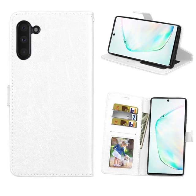 Lommebokdeksel 3-kort Samsung Galaxy Note 10 (SM-N970F)  - Hvit