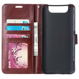 Wallet 3-kort til Samsung Galaxy A80 (SM-A805F)  - brun