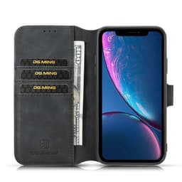 DG-Ming Lompakkokotelo 3-kortti Apple iPhone XR (6.1 ")  - musta