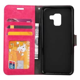 Lompakkokotelo 3-kortti Samsung Galaxy A8 2018 (SM-A530F)  - pinkki