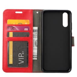Wallet 3-kort til Samsung Galaxy A50 (SM-A505F)  - rød