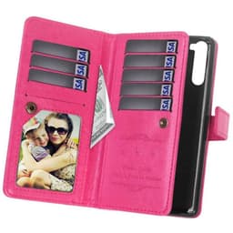 Lompakkotelo Flexi 9-kortti Samsung Galaxy Note 10 (SM-N970F)  - pinkk