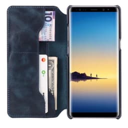 Lompakkokotelo slim nahka Samsung Galaxy Note 8 (SM-N950F)  - sininen