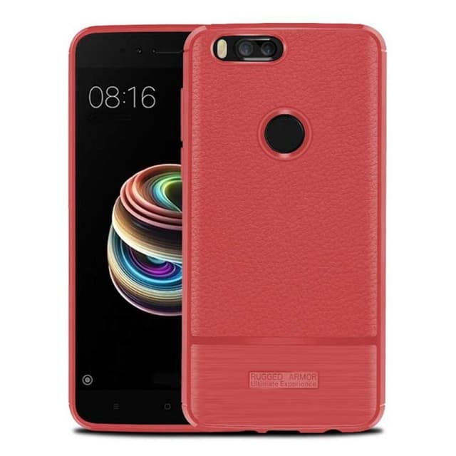 Rugged Armor TPU skal Xiaomi Mi A1  - Röd