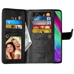 Dobbeltflip Flexi 9-kort Samsung Galaxy A40 (SM-A405F)  - Svart