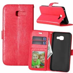 Lompakkokotelo 3-kortti Samsung Galaxy A5 2016 (SM-A510F)  - punainen