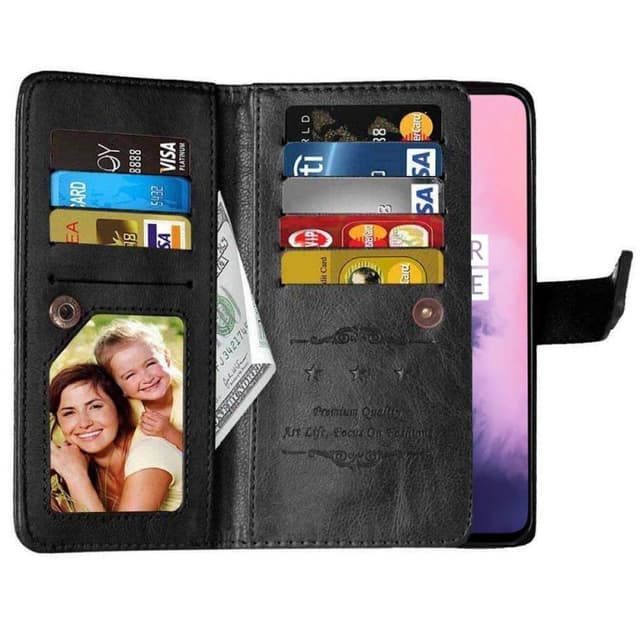 Dobbelt Flip Flexi 9-kort OnePlus 7  - sort