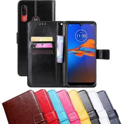 Lompakkokotelo 3-kortti Motorola Moto E6 Plus (XT2025-2)  - tumma