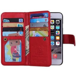 Dobbelt Wallet 2i1 Apple iPhone 7 Plus / 8 Plus  - rød