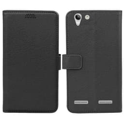 Lommebokdeksel 2-kort Lenovo Vibe K5  - Svart