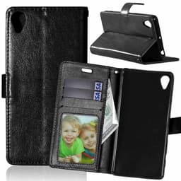 Lommebokdeksel 3-kort Sony Xperia E5 (F3311)  - Svart